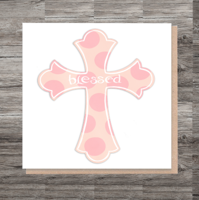 Cross Easter Card, Custom Cross Easter Card